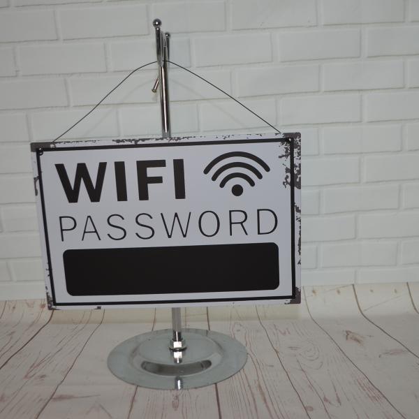 Bordje WiFi met password