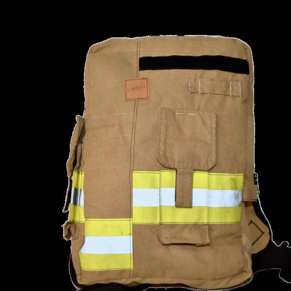 Stoere handgemaakte brandweertas of rugtas